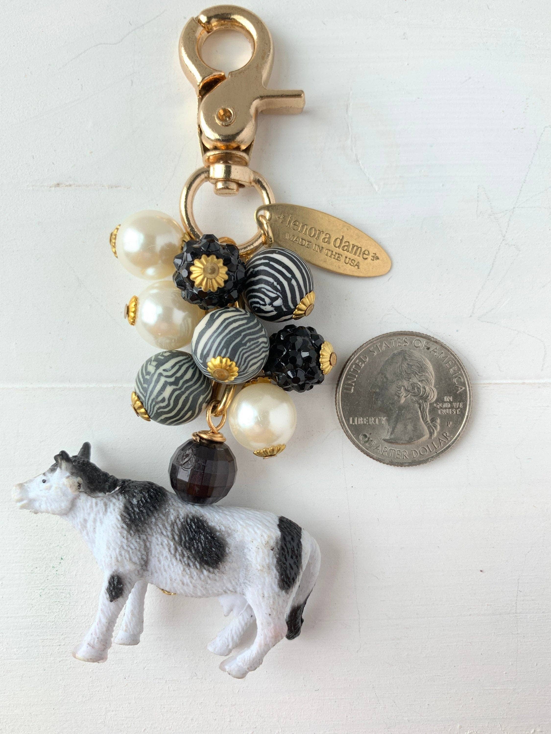Cow Bag Charm & Keychain