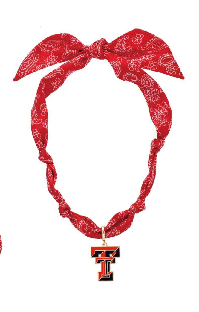 Texas Tech Red Raiders Scarf Necklace