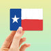 Texas Flag Rectangle Sticker - Tucker Brown