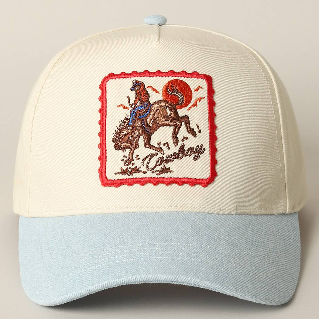 Bronco Cowboy Baseball Cap - Light