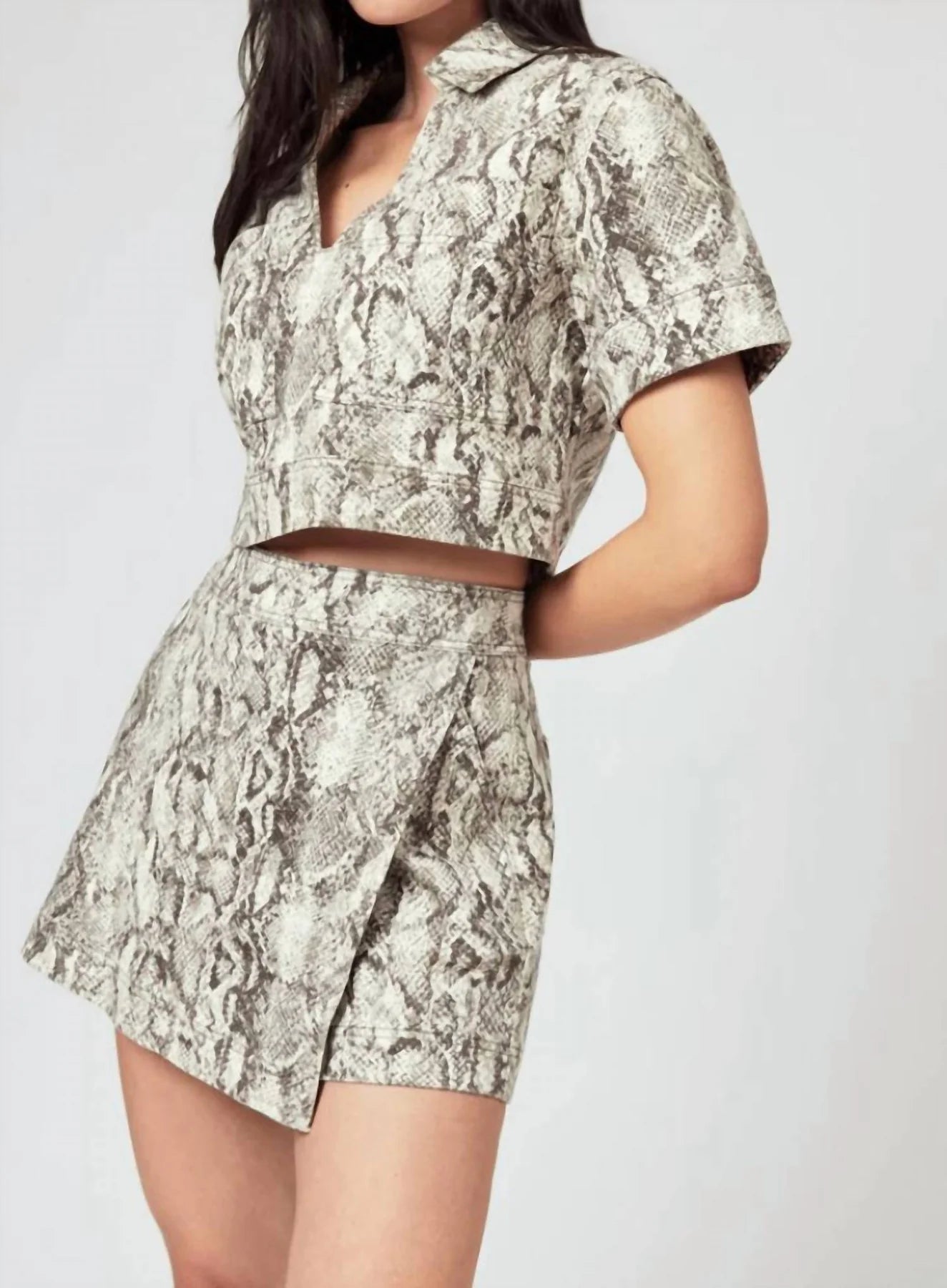 Snakeskin Skort