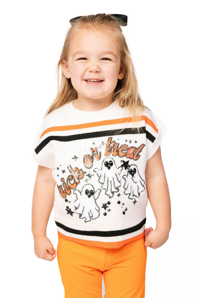 Queen Of Sparkles - Kids Trick Or Treat Sweater Vest