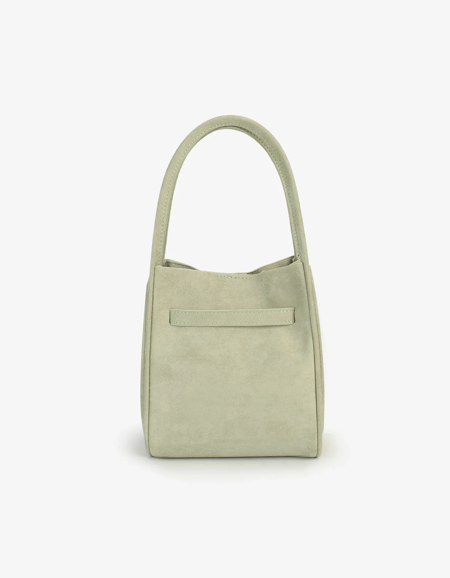Hollace Suede Buckle Bag - Mint