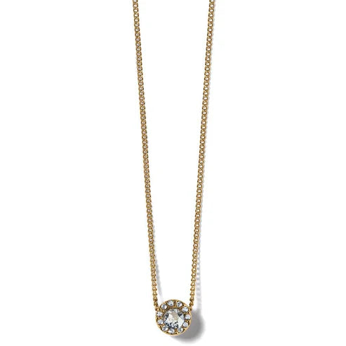Illumina Mini Solitaire Gold Necklace