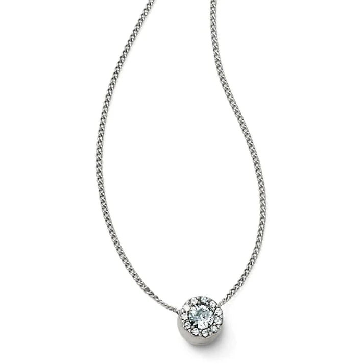 Illumina Mini Solitaire Silver Necklace