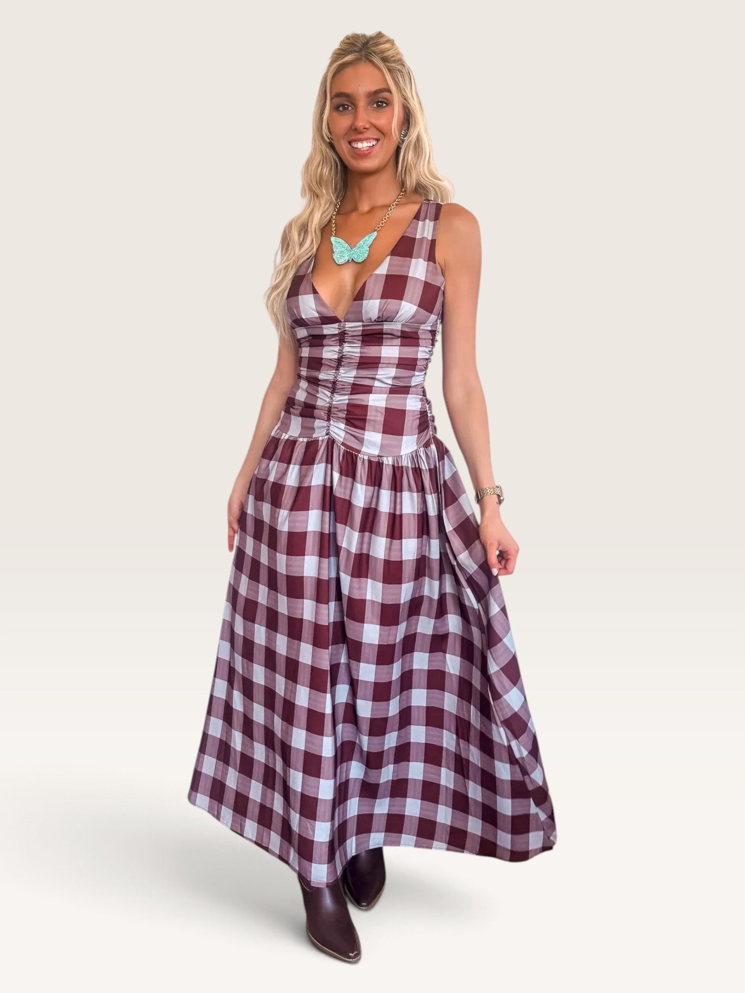 Pretty In Plaid Dress