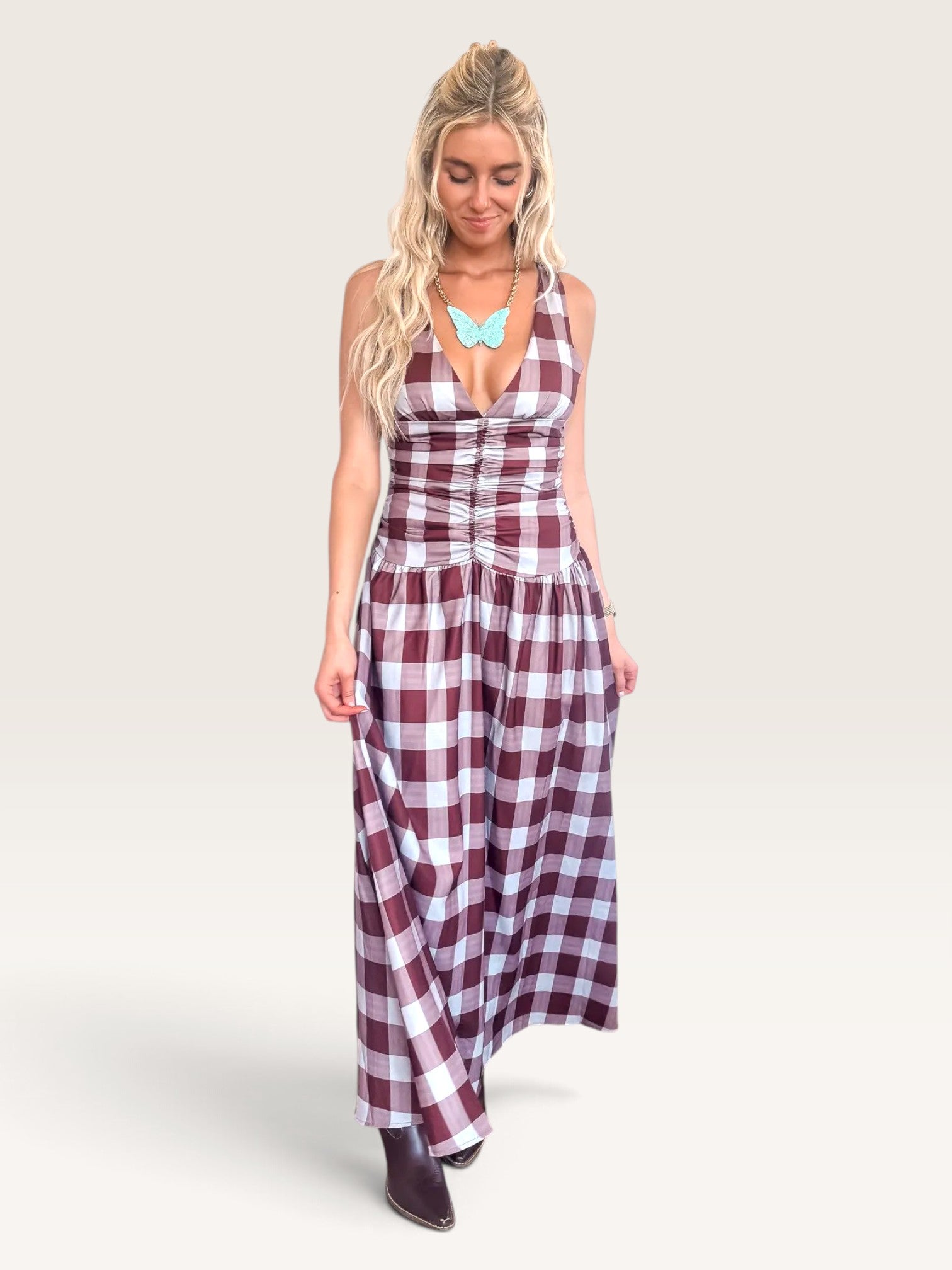Pretty In Plaid Dress