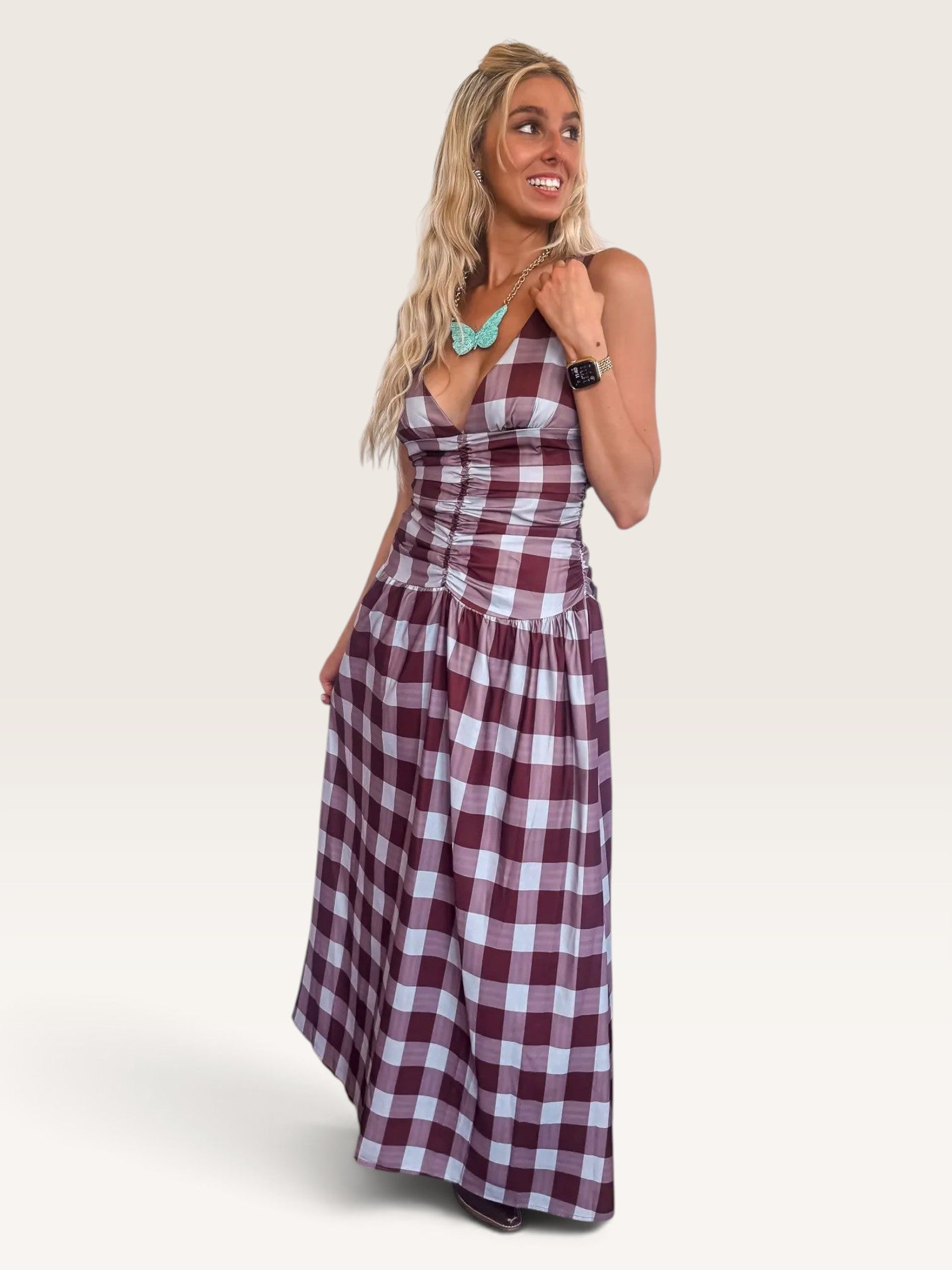 Pretty In Plaid Dress