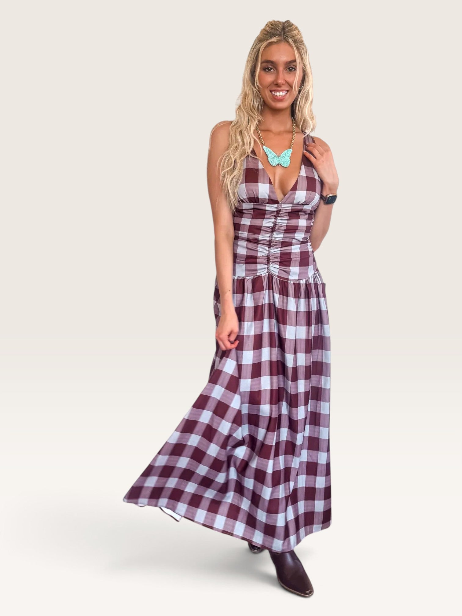 Pretty In Plaid Dress