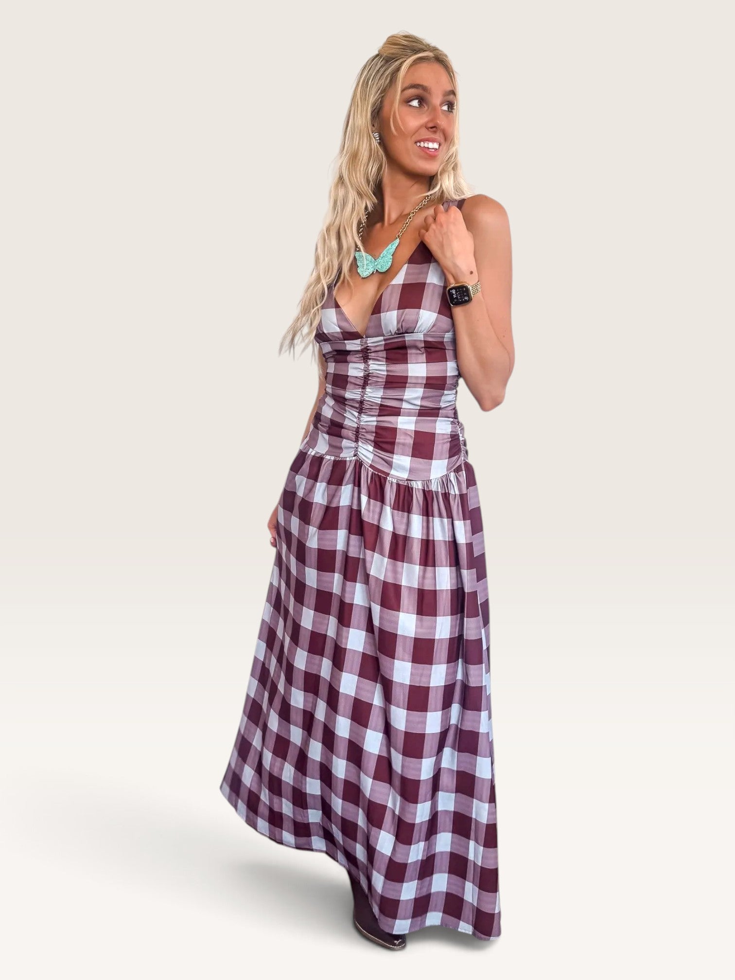 Pretty In Plaid Dress