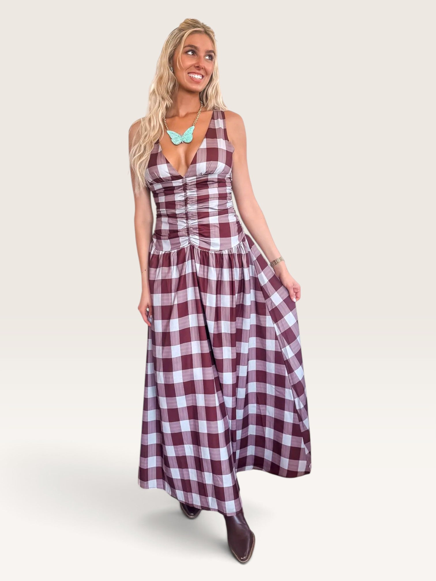 Pretty In Plaid Dress