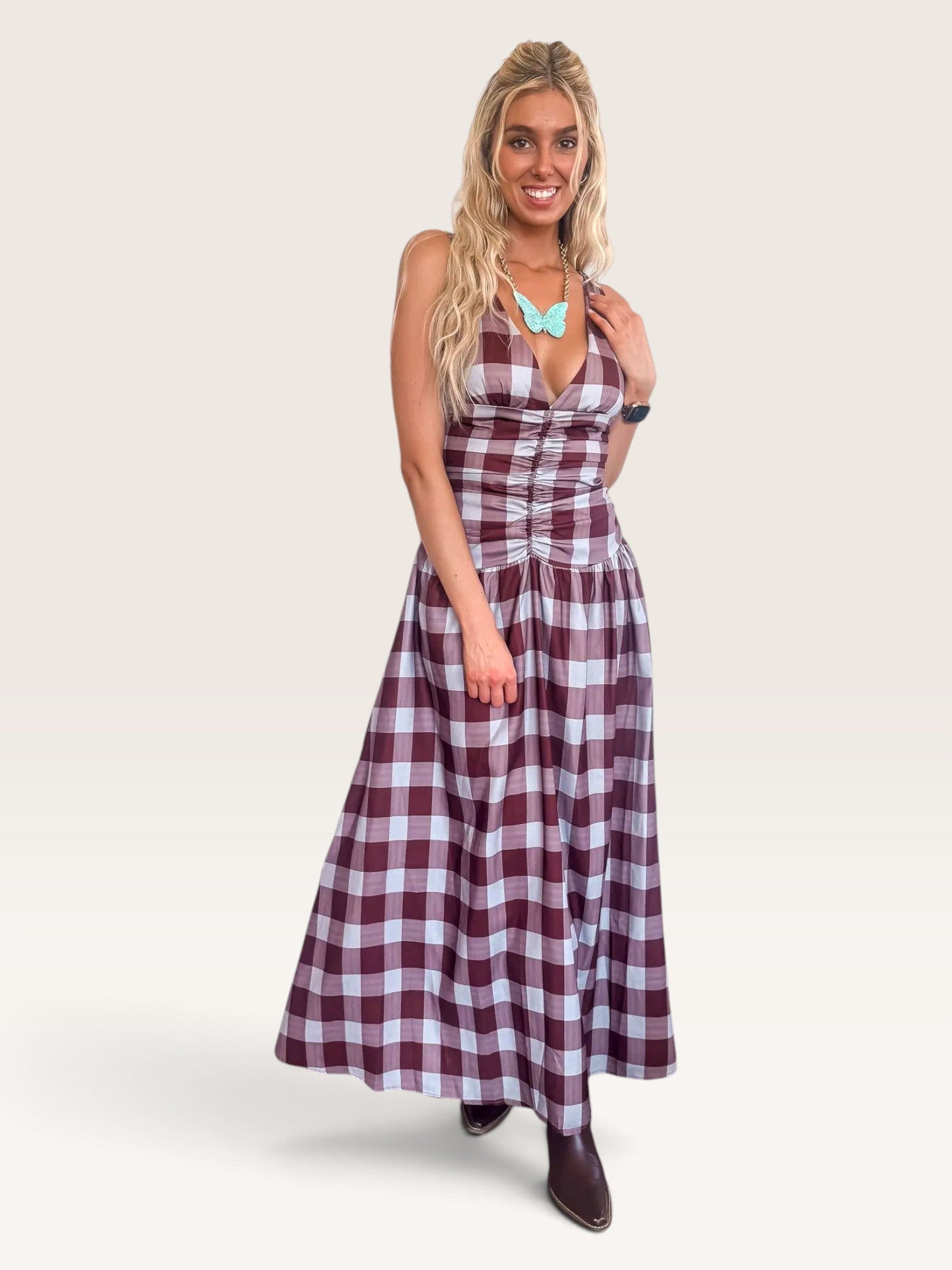 Pretty In Plaid Dress