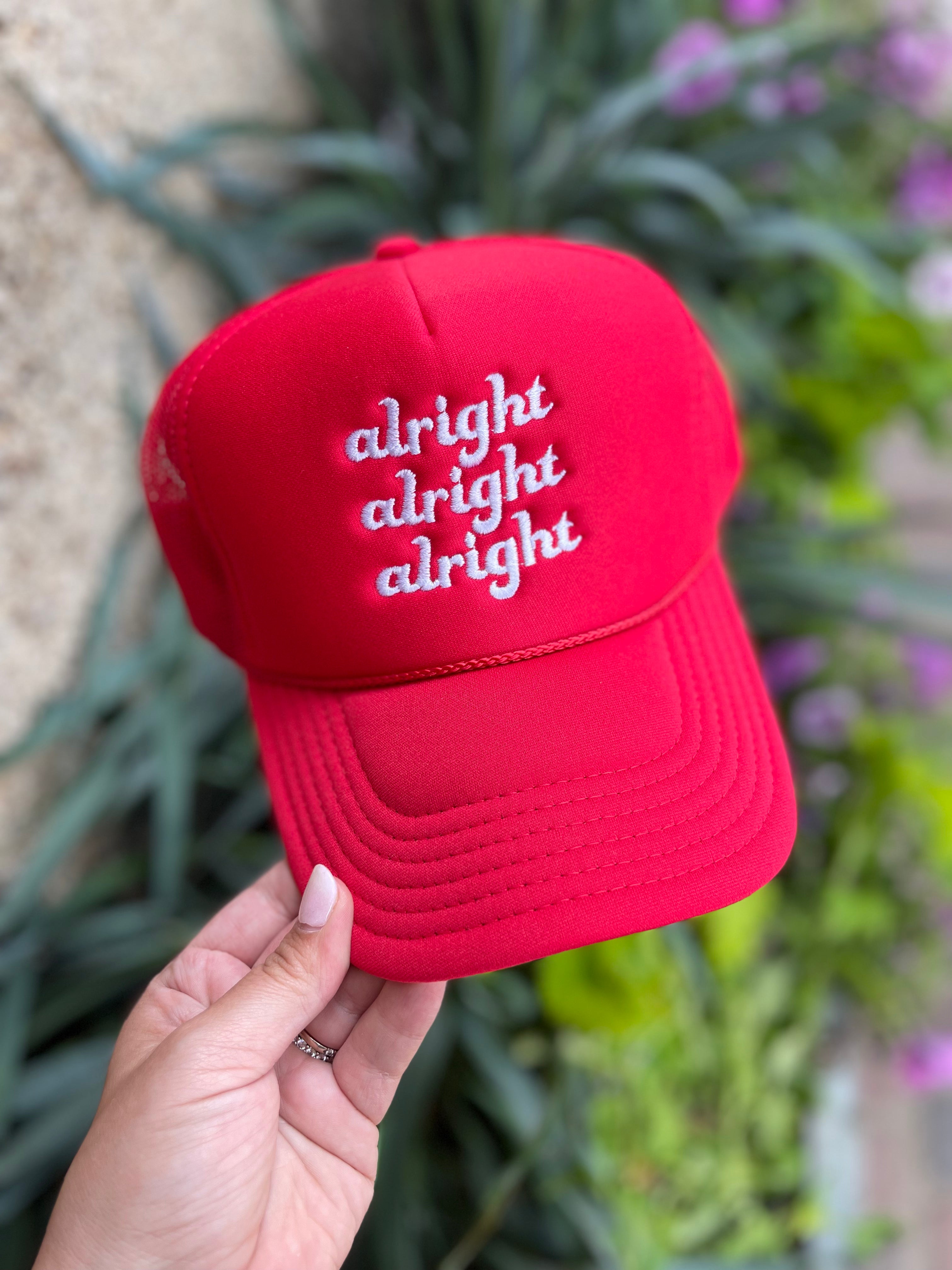 Alright Alright Alright Trucker Hat