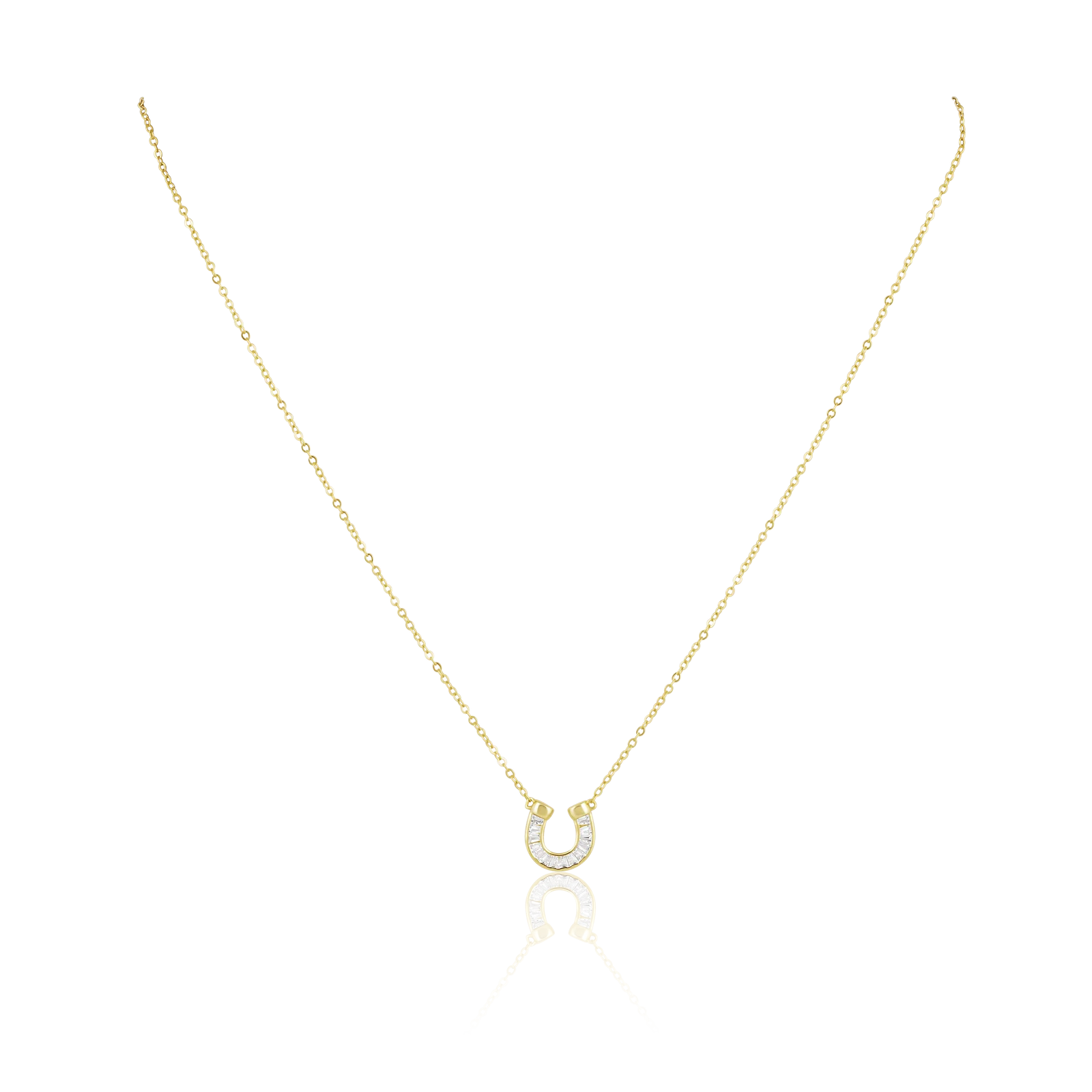 Off To The Races Horseshoe Necklace
