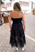 Eyelet Love Tube Dress - Black - Tucker Brown
