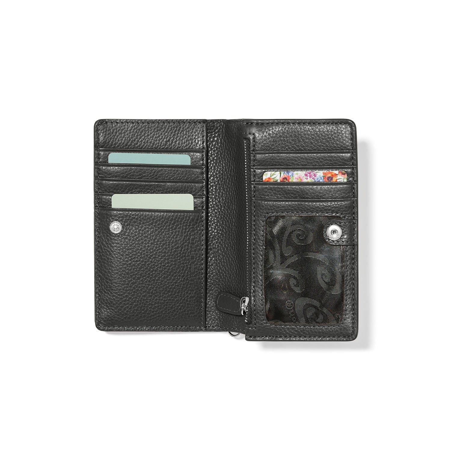Interlock Croc Chain Wallet - Black