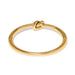 Interlok Single Knot Hinged Bangle - Gold - Tucker Brown