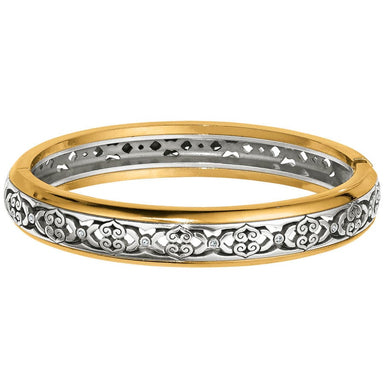 Intrigue Narrow Hinged Bangle - Tucker Brown