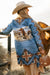 Texas Longhorn Quilted Duster - Tucker Brown