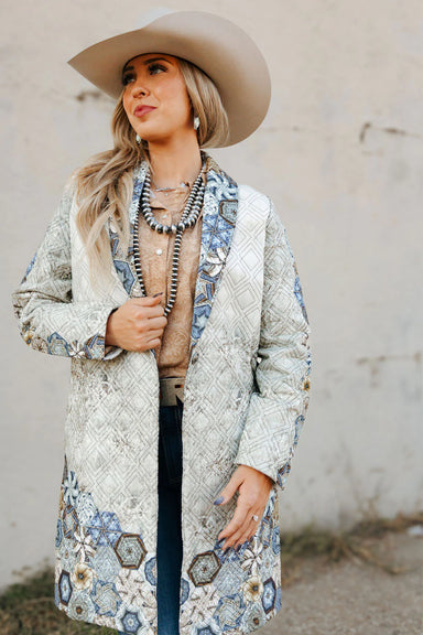 Born To Run Quilted Duster - Tucker Brown