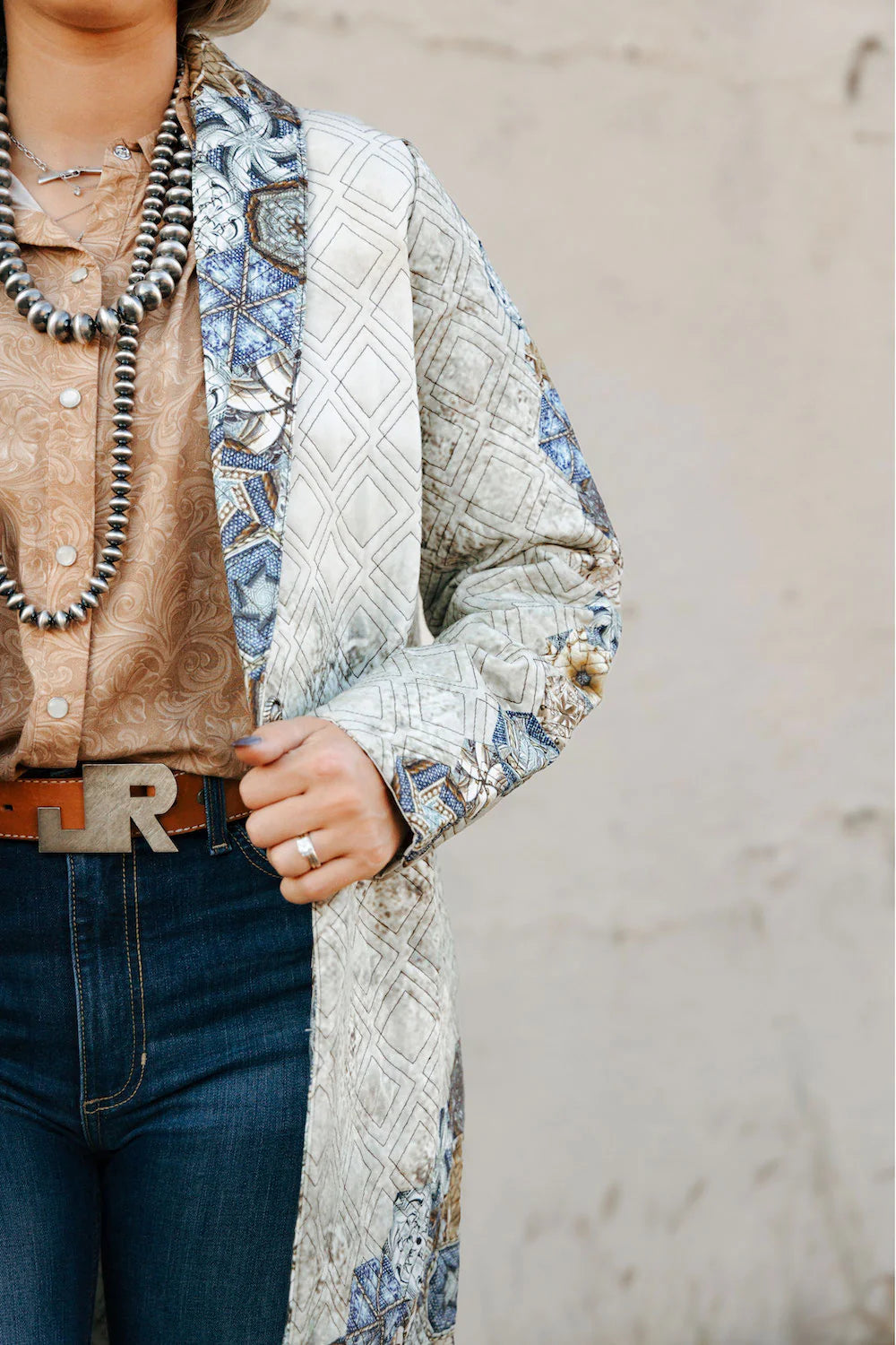 Born To Run Quilted Duster - Tucker Brown