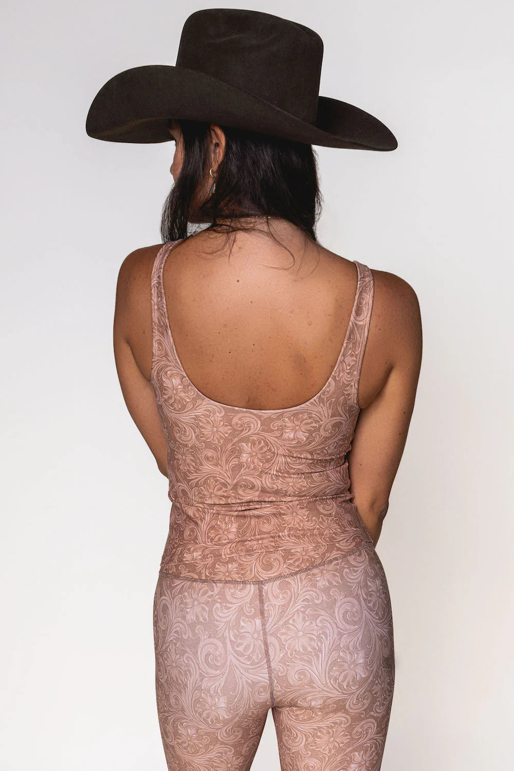 Cora Saddle Up Crop Top - Tan - Tucker Brown