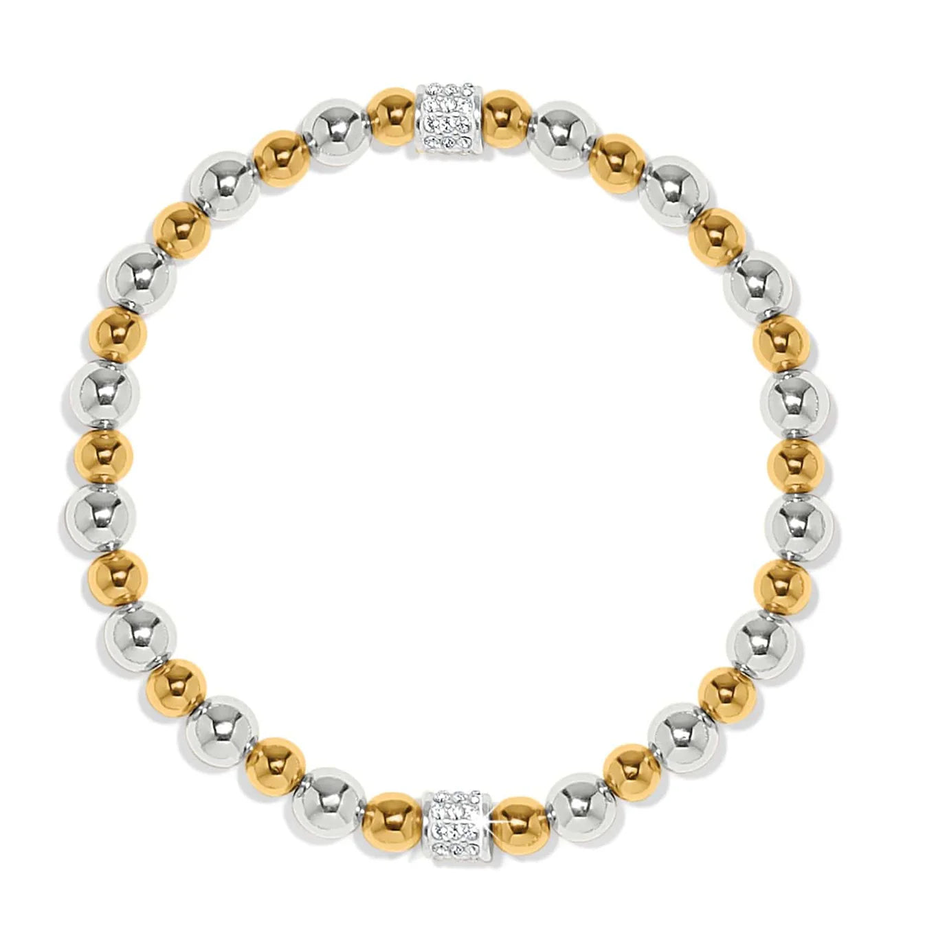 Meridian Petite Stretch Bracelet - 2 Tone - Tucker Brown