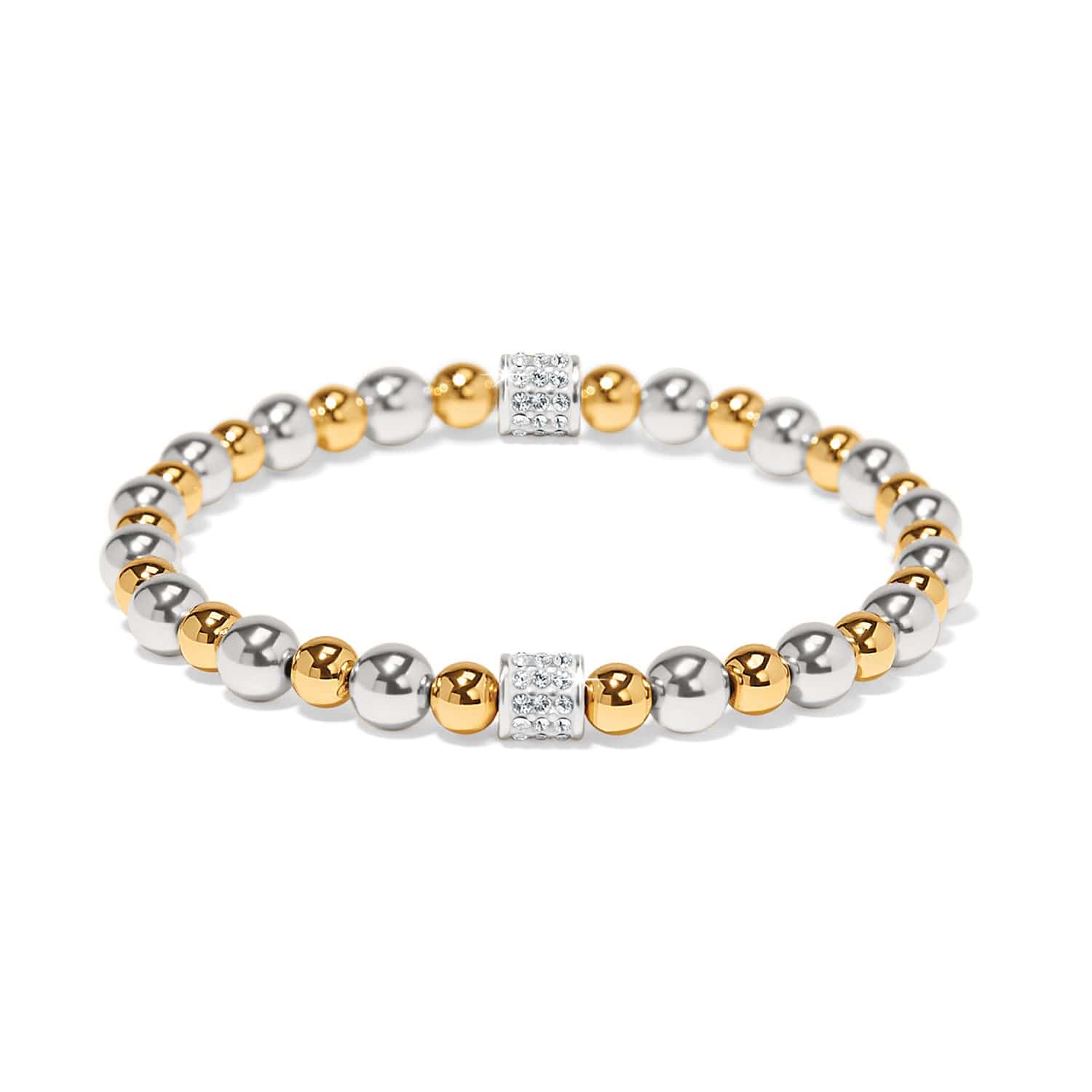 Meridian Petite Stretch Bracelet - 2 Tone - Tucker Brown