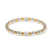 Meridian Petite Stretch Bracelet - 2 Tone - Tucker Brown