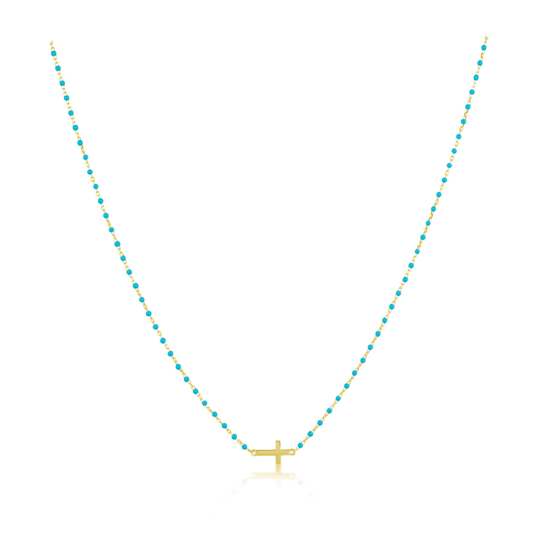 Elsa Mini Cross Necklace