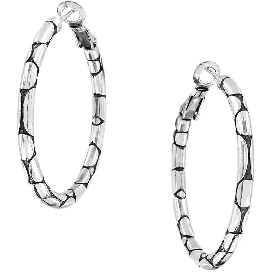 Pebble Oval Hoop Earrings