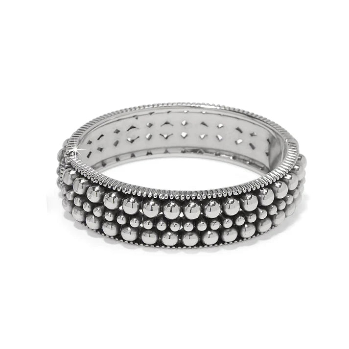 Pretty Tough Pierced Hinged Bangle - Tucker Brown