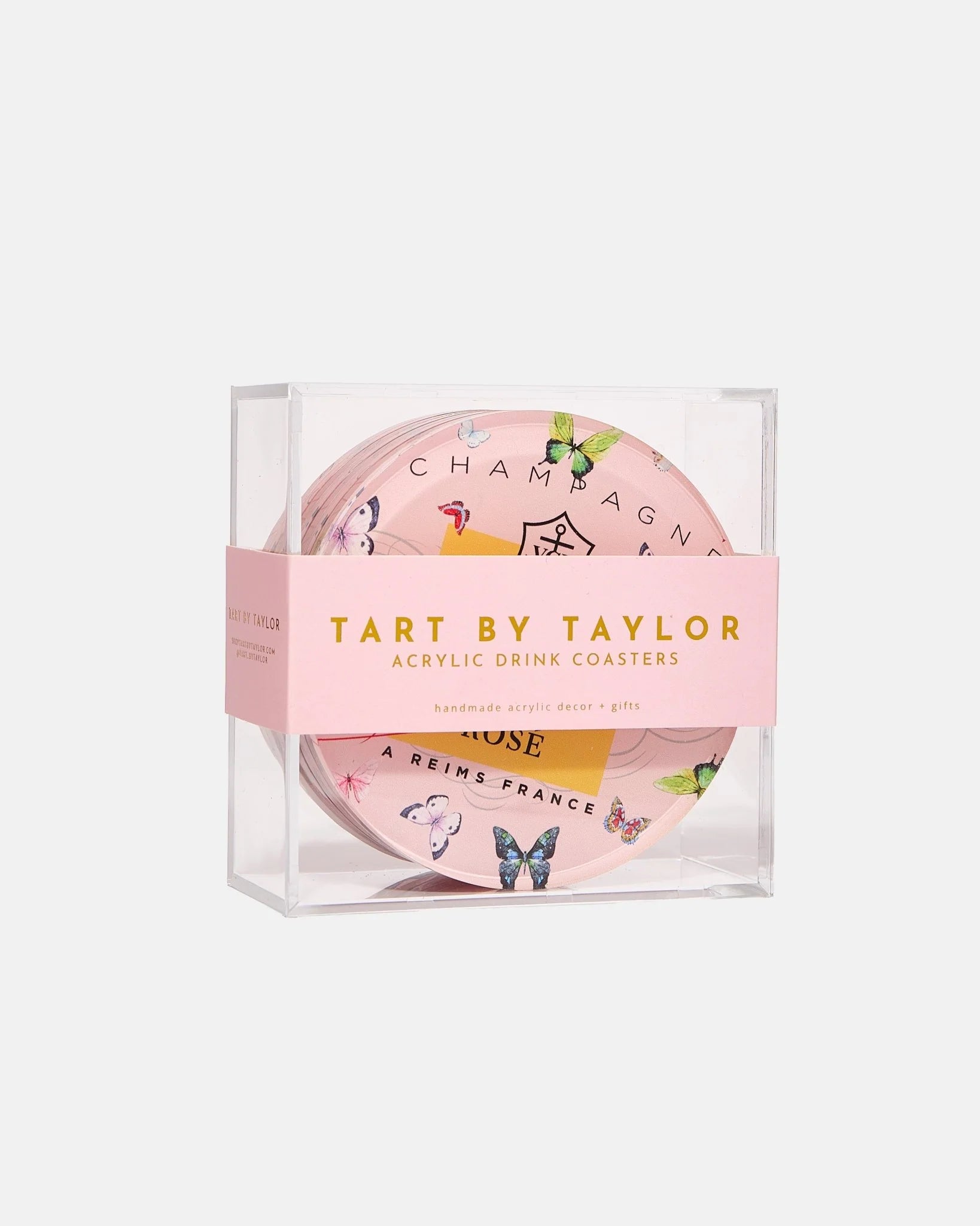 Rose Butterfly Coaster Box Set