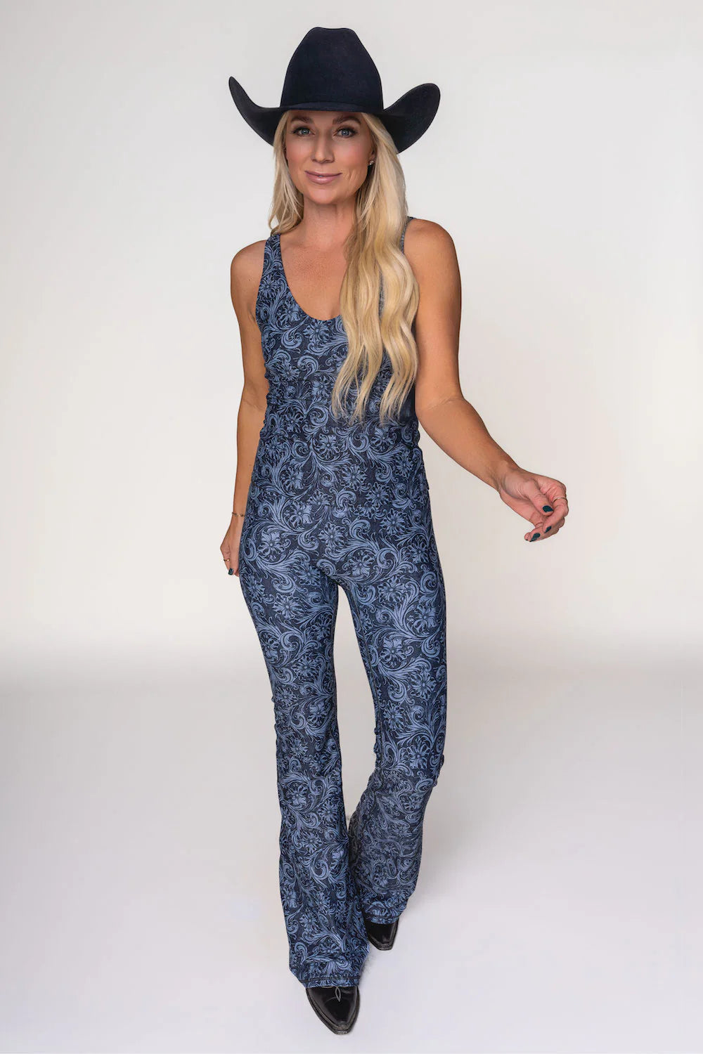 Cora Montana Blue Crop Top