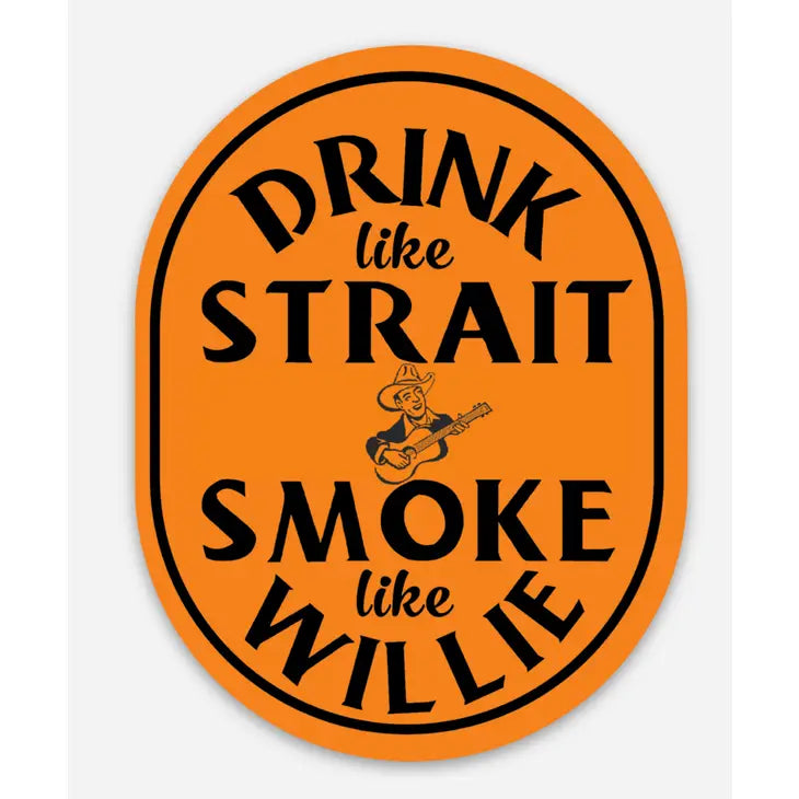 Drink Like Straight Sticker