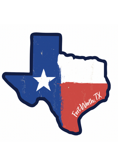 Texas Flag Sticker - Tucker Brown