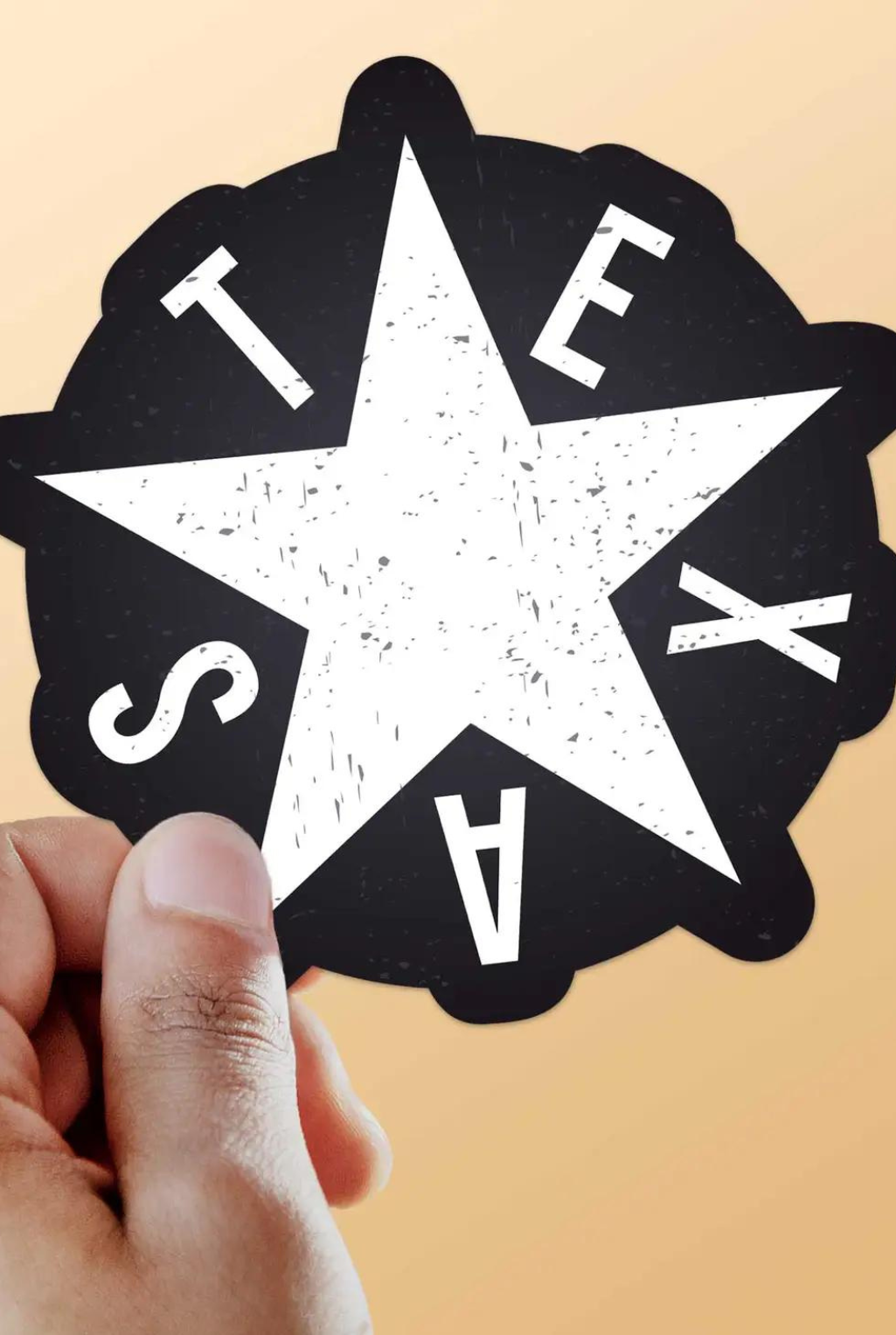 Texas Lone Star Sticker - Tucker Brown