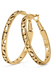Contempo Large Gold Hoop Earrings - Tucker Brown