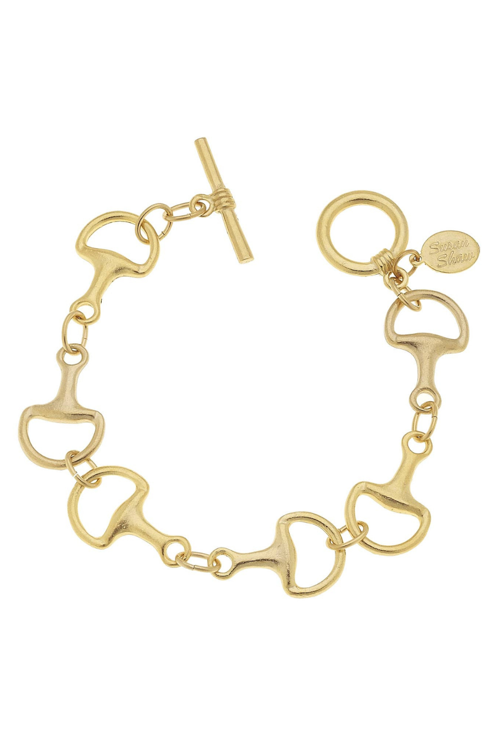 Gold Horse Bit Bracelet