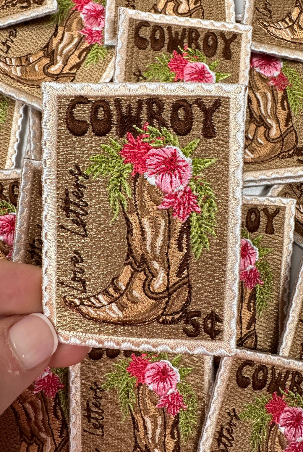 Love Letters Boot Stamp Patch
