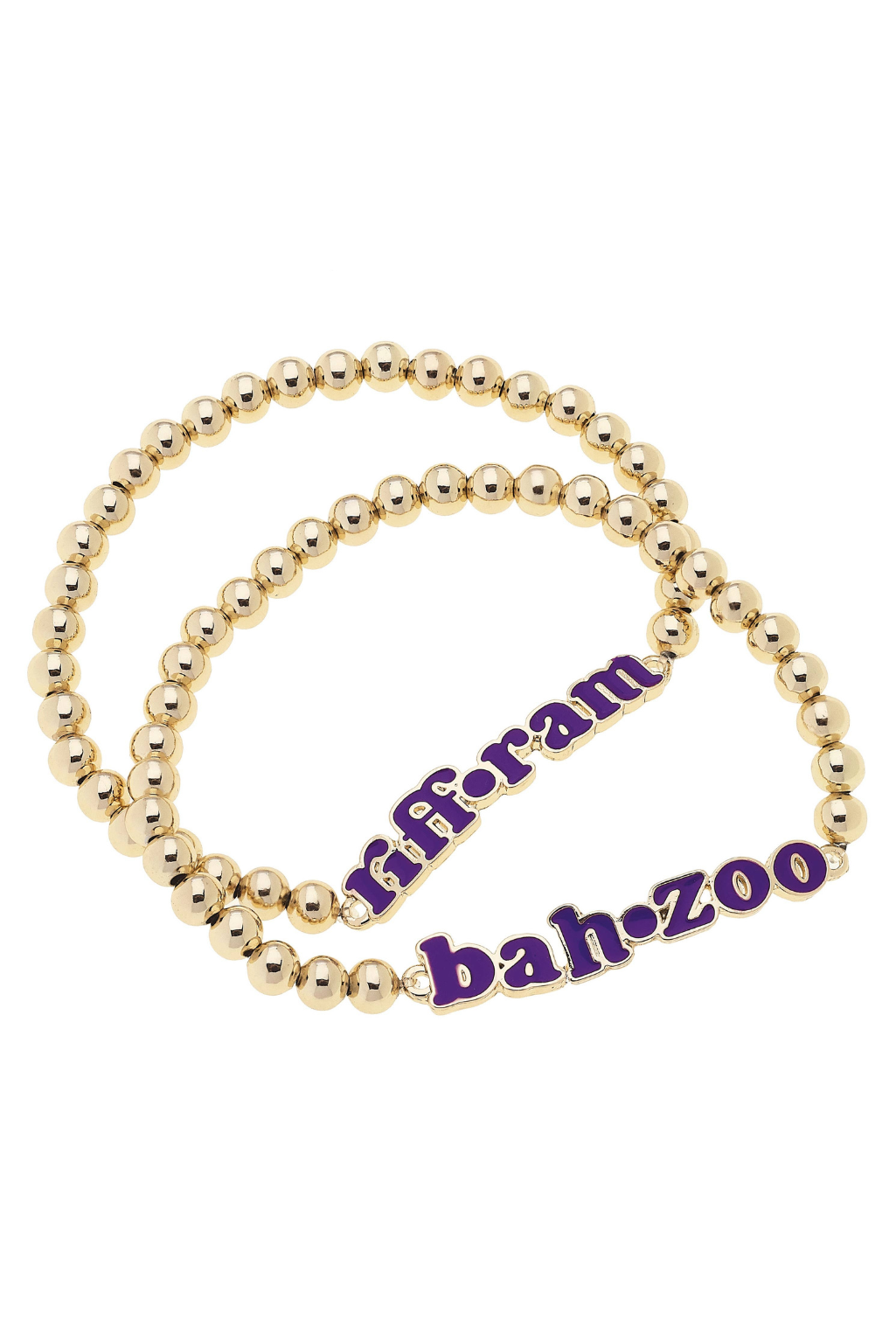 TCU Horned Frogs Slogan Bracelet Set