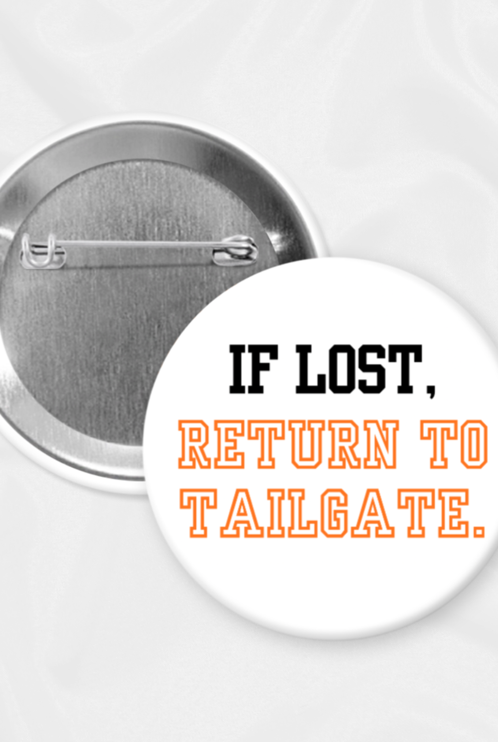 Return To Tailgate Button - Orange