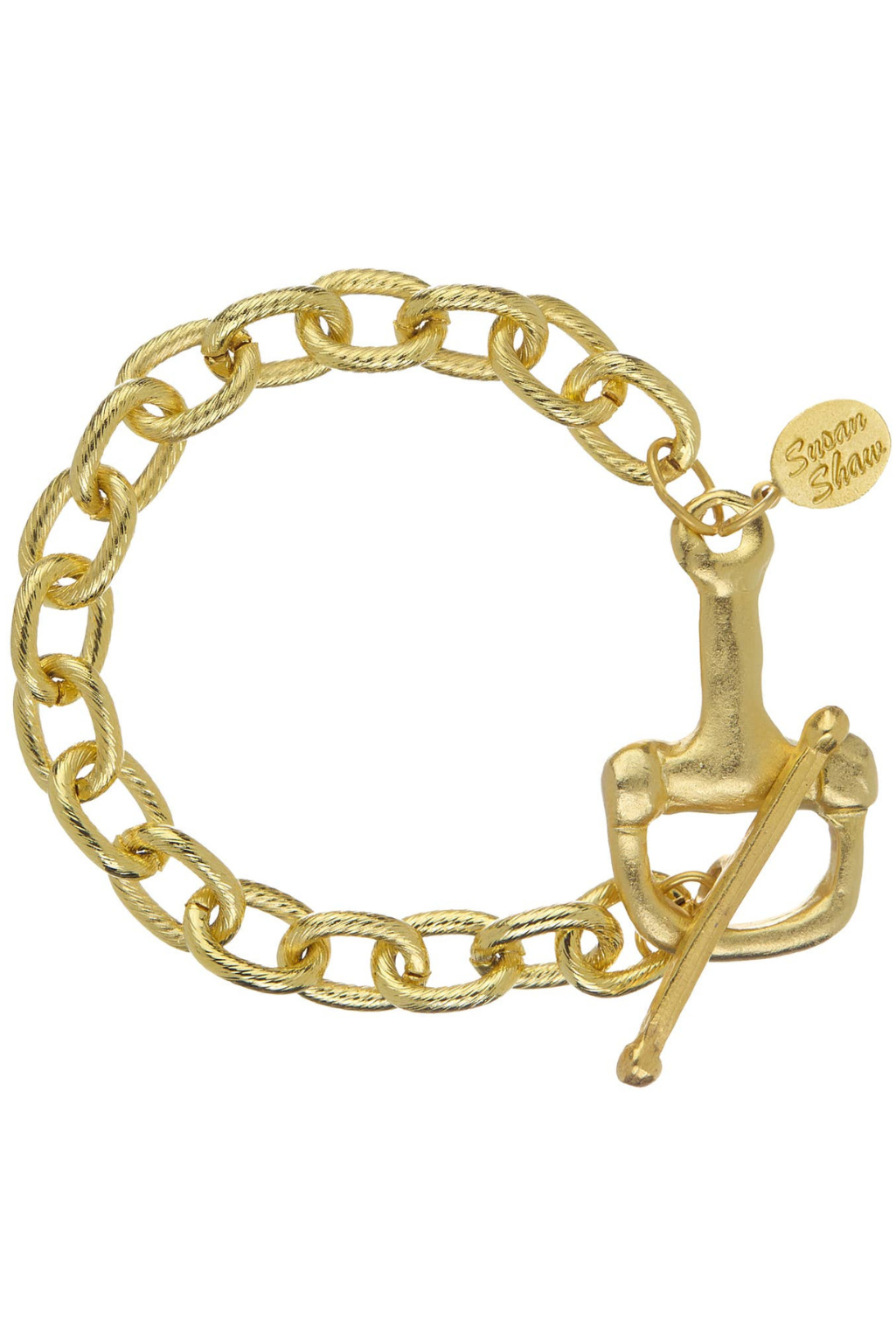 Horse Bit Toggle Charm Bracelet