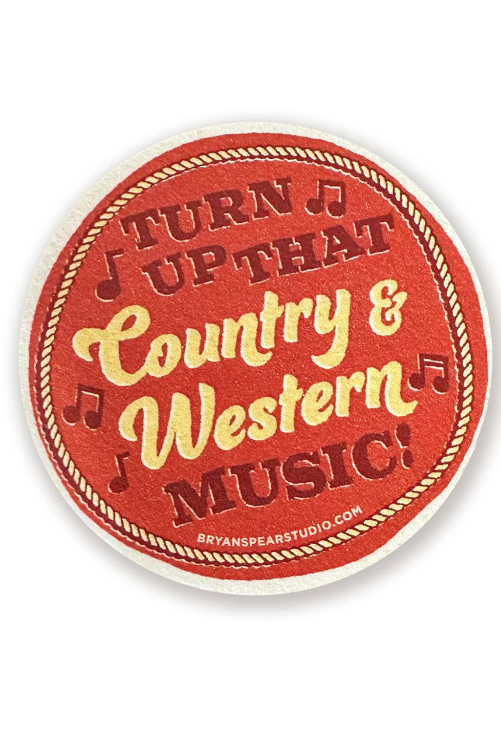 Turn Up Country Music Sticker