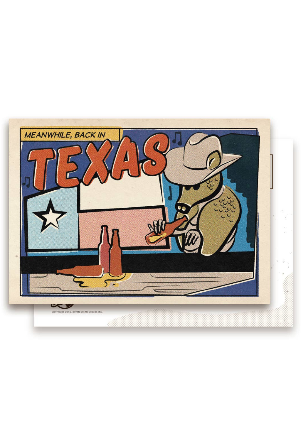 Drunk Dillo Postcard