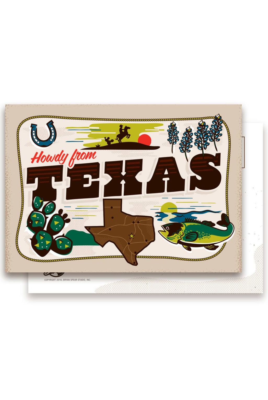 Howdy From Texas Postcard