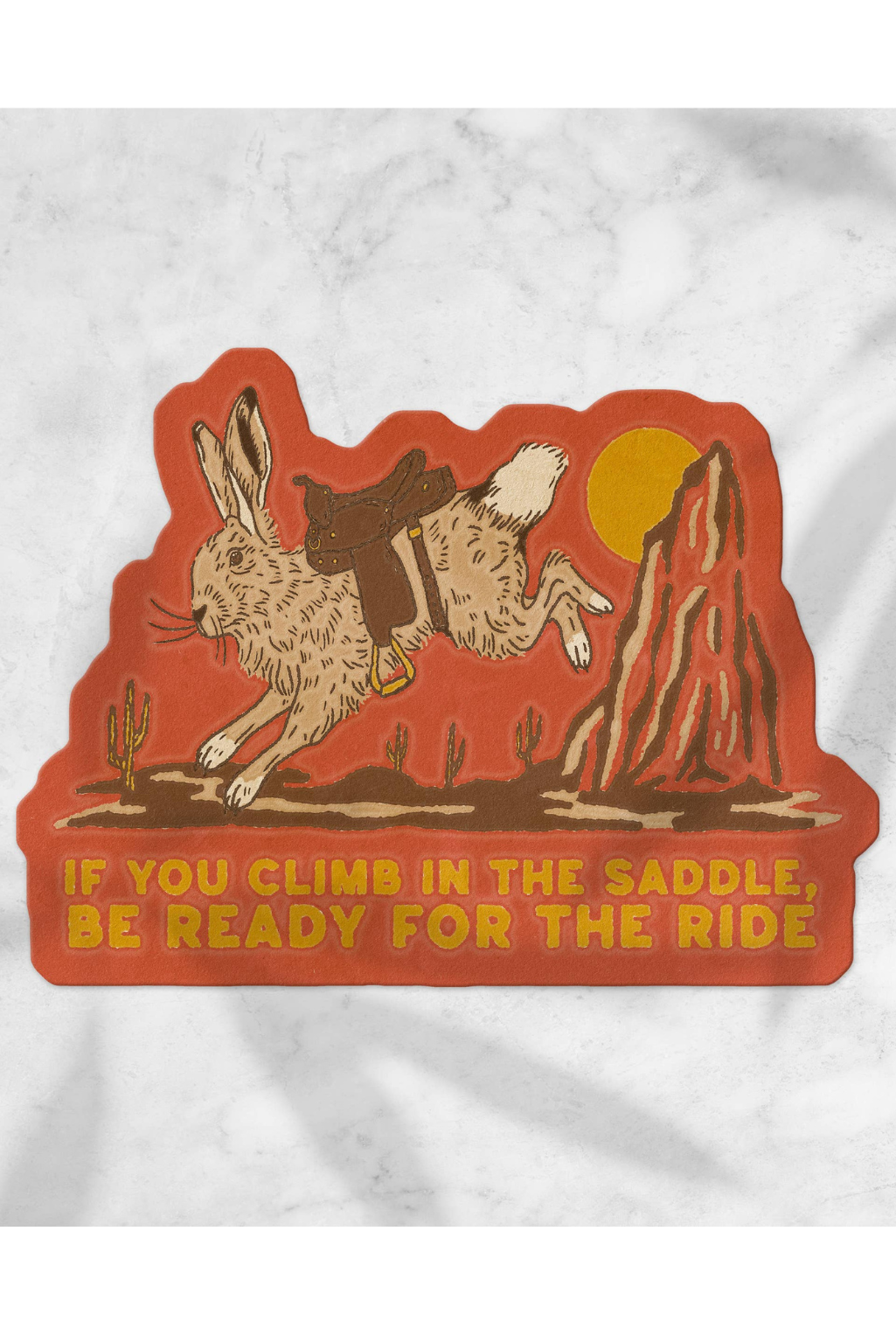 Hare Cowboy Sticker
