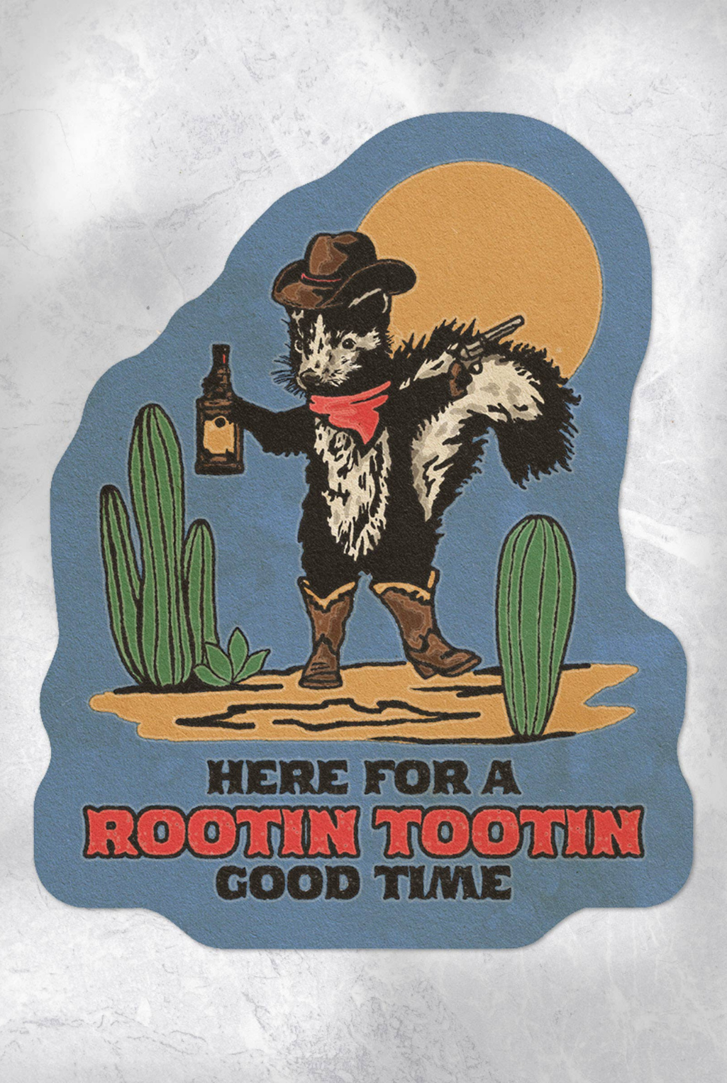 Skunk Cowboy Sticker