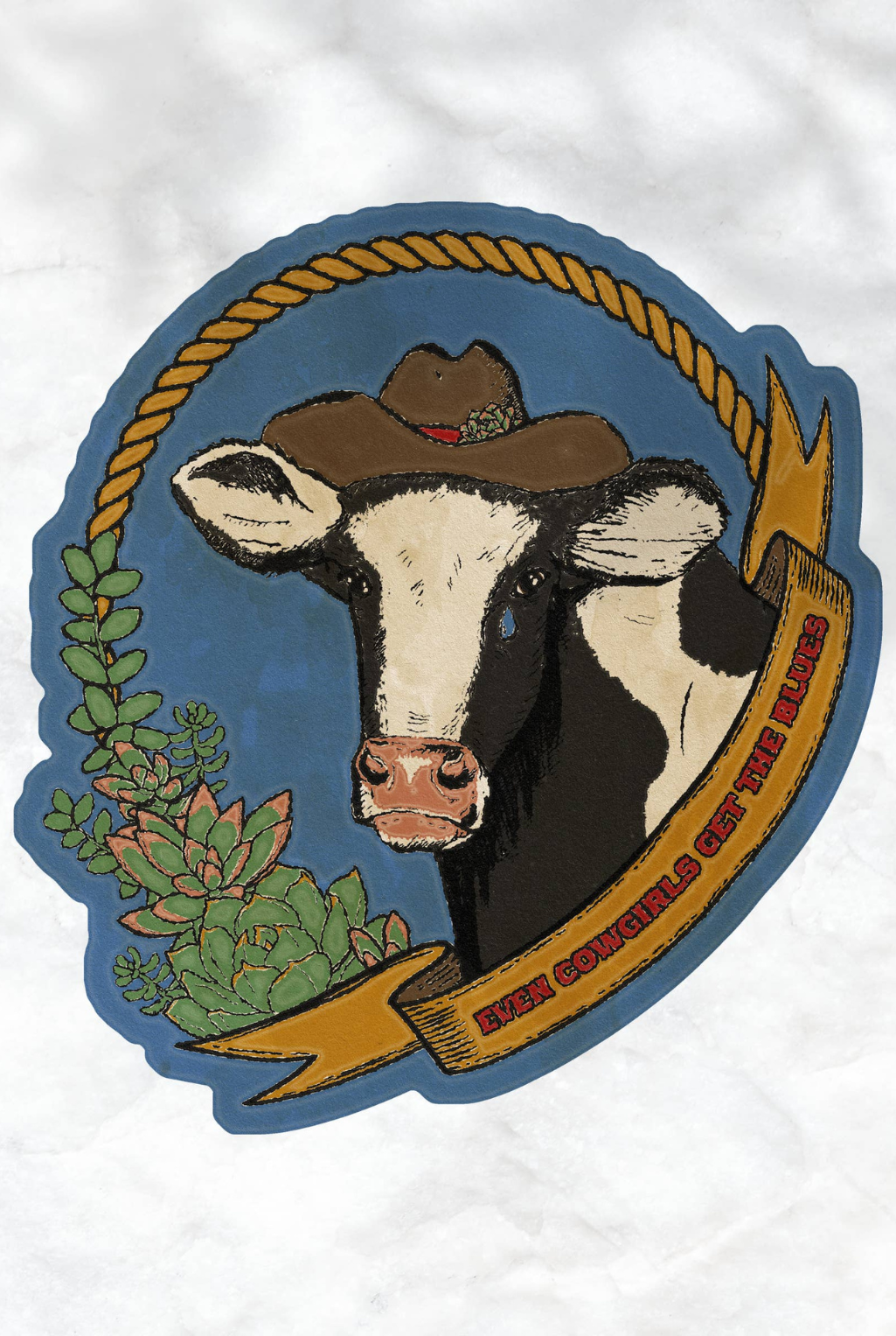 Even Cowgirls Get The Blues Sticker