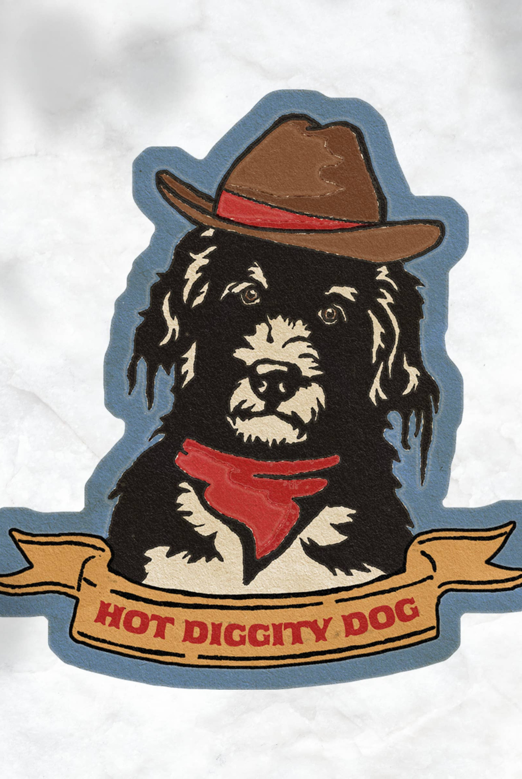 Hot Diggity Dog Sticker